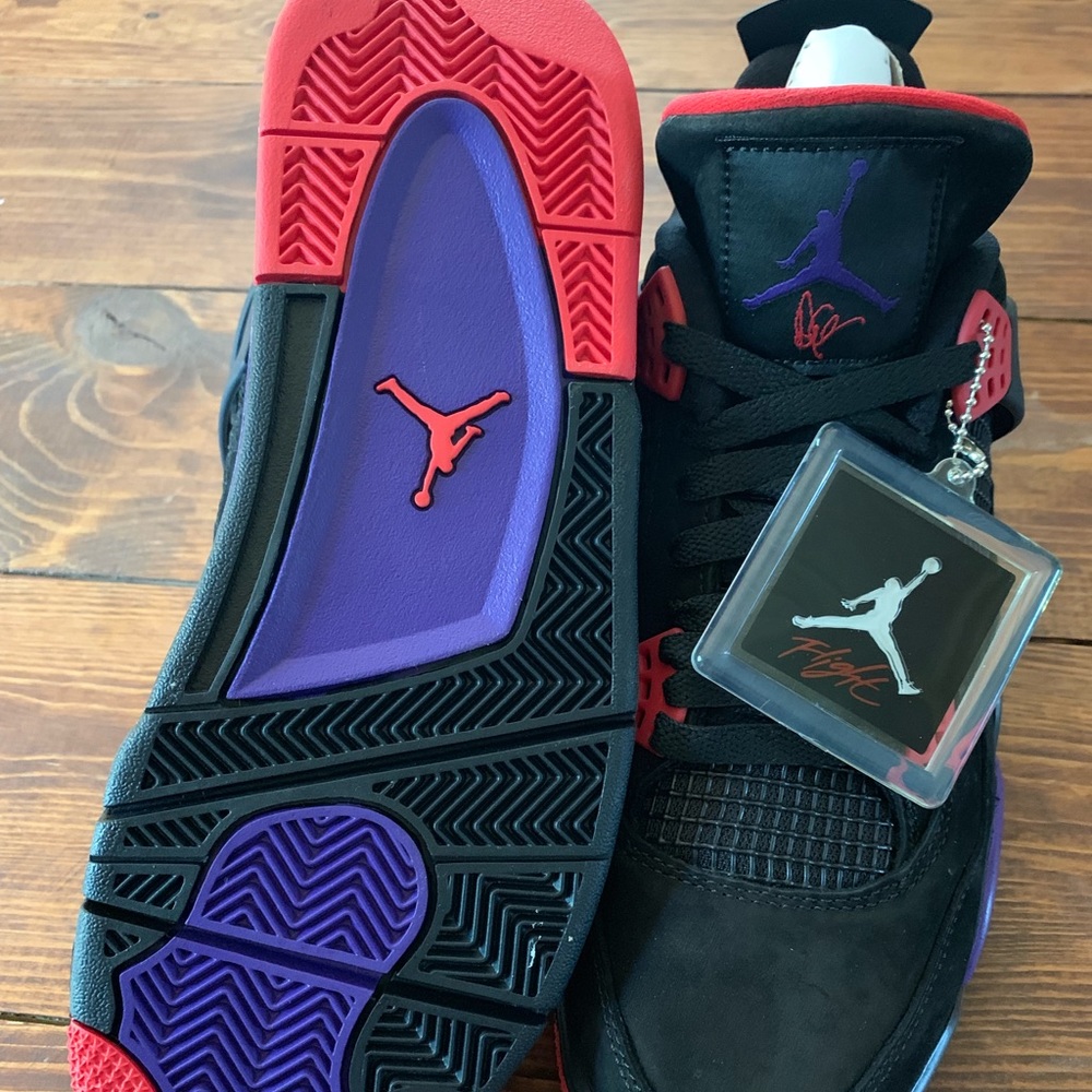 Men Retro Jordan 4 Drake Raptors - Picture 2 of 4